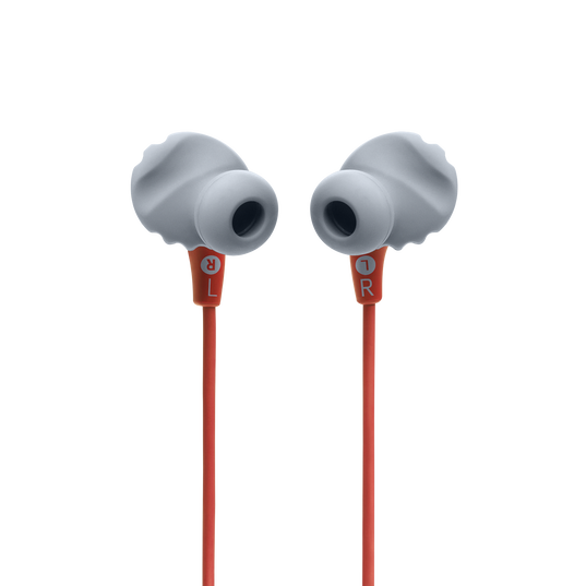 JBL Endurance Run 2 Wired - Coral - Waterproof Wired Sports In-Ear Headphones - Back